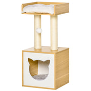 Tiragraffi per Gatti con Piattaforma ¨C Xylo ¨C Altezza 81 cm Grigio