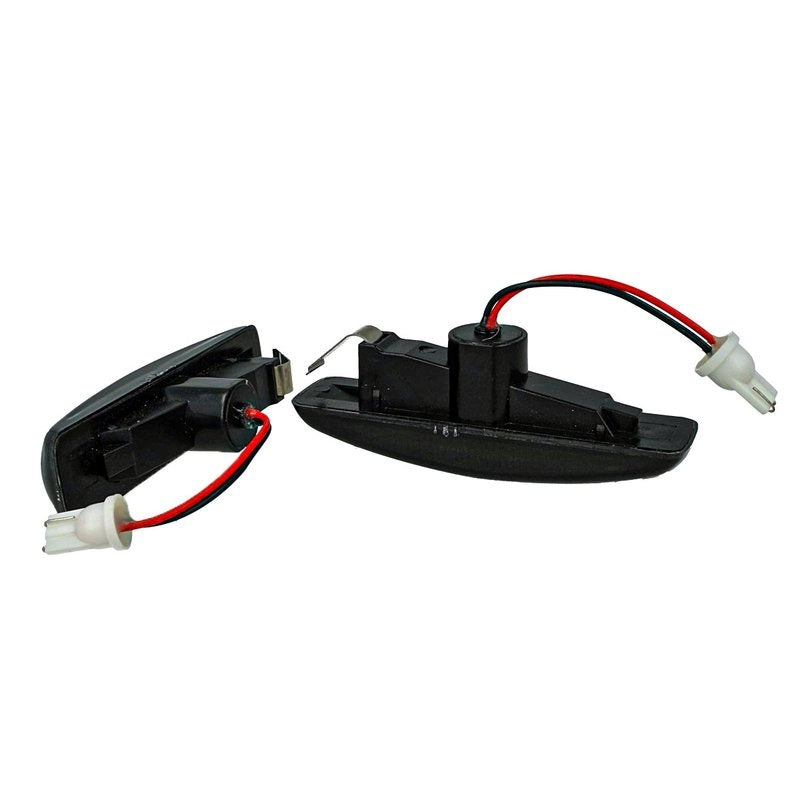 Kit Freccia Laterale a Led Side Marker Lente Nero Fume Luce Arancione Per Land Rover Discovery 3 4 Freelander 2 Range Rover Sport