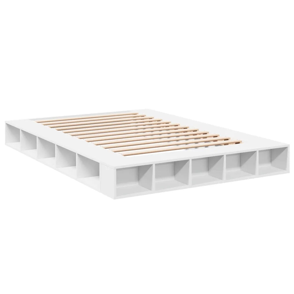 Giroletto-Struttura Letto Bianco 160x200 cm in Legno Multistrato 952088