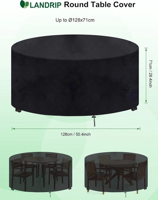Hoes per Tavolo da Giardino Acquastatico Coperture rettangolari per mobili da giardino, coperture pesanti per tavoli da giardino (128x71CM)