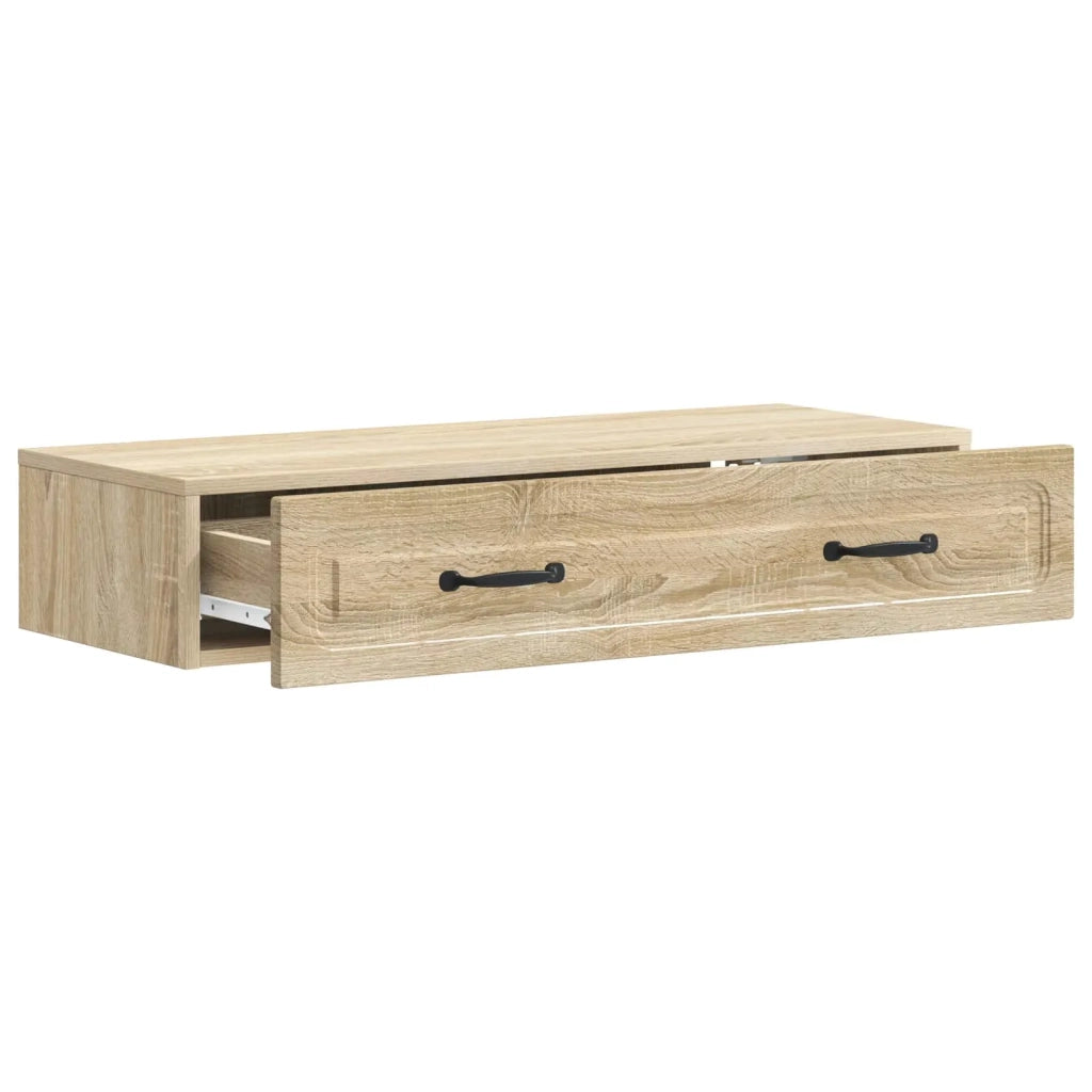 Tavolino da Parete Laterale | Tavolo laterale | Tavolino Rovere Sonoma 87,5 x 34,5 x 17 cm