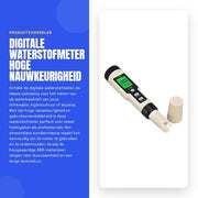 Misuratore di idrogeno con alta precisione - Metro H2 digitale - Tester della qualità dell'acqua - Sonda rimovibile - Display LCD backlight - Materiale ABS duraturo