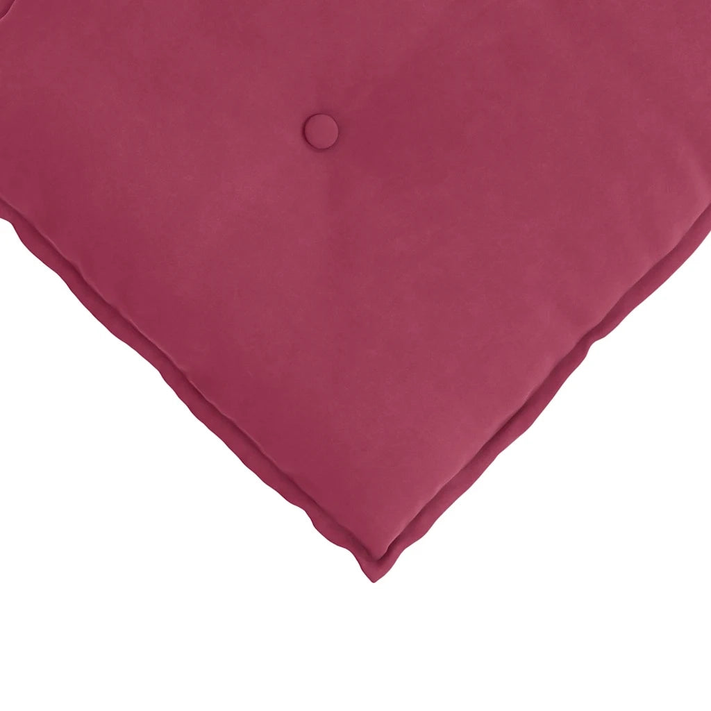 Cuscino per Schiena Rosso Vino 140 x 50 cm Tessuto in Cords 42014852