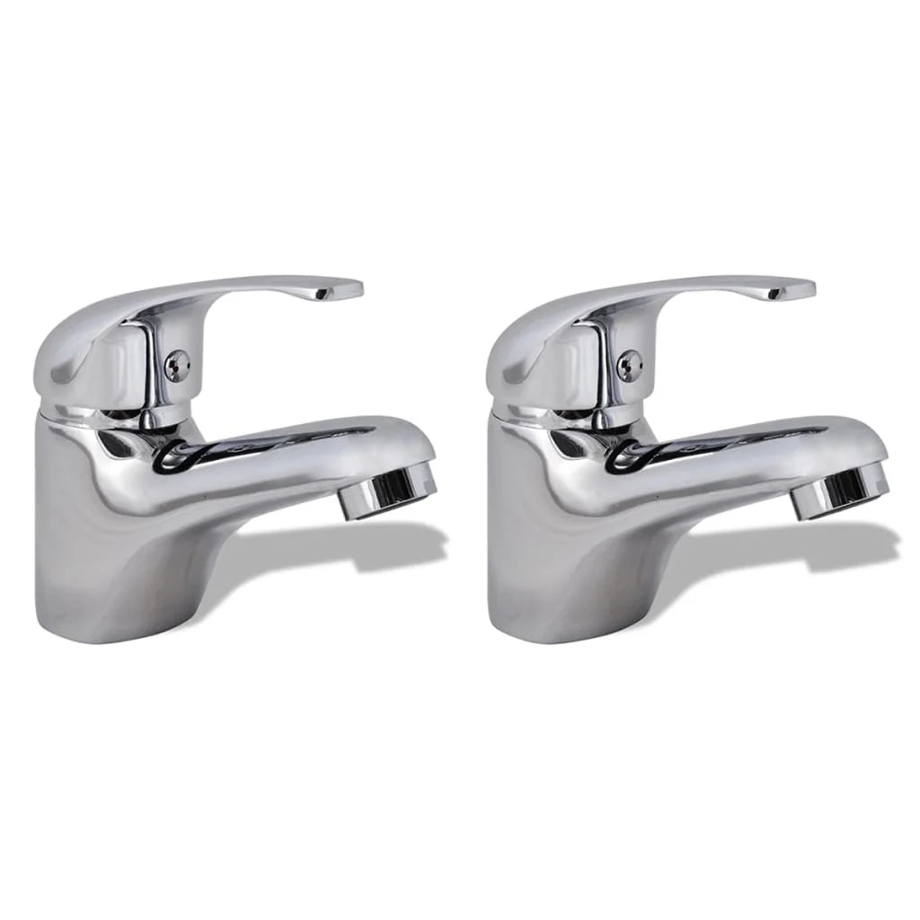Set di due rubinetti bidet cromati per bagno 02_0003529