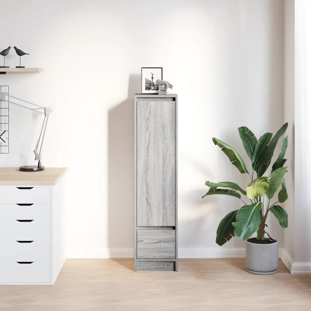 Credenza-Buffet-Armadio da cucina Grigio Sonoma 29,5x34x119,5 cm in Legno Multistrato