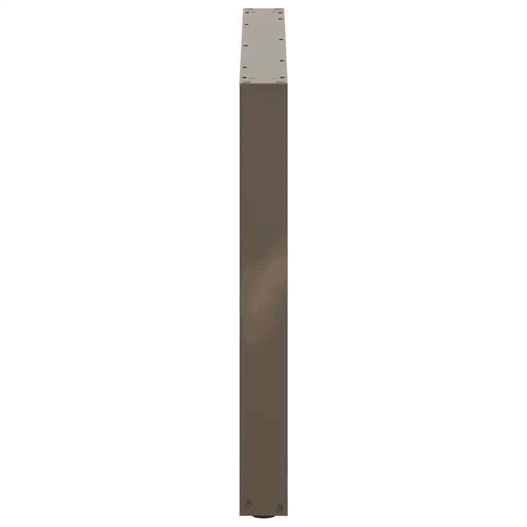 Gambe per tavolo da pranzo a forma di U 2 pz | Piede del tavolo in acciaio naturale 100x(72-73) cm
