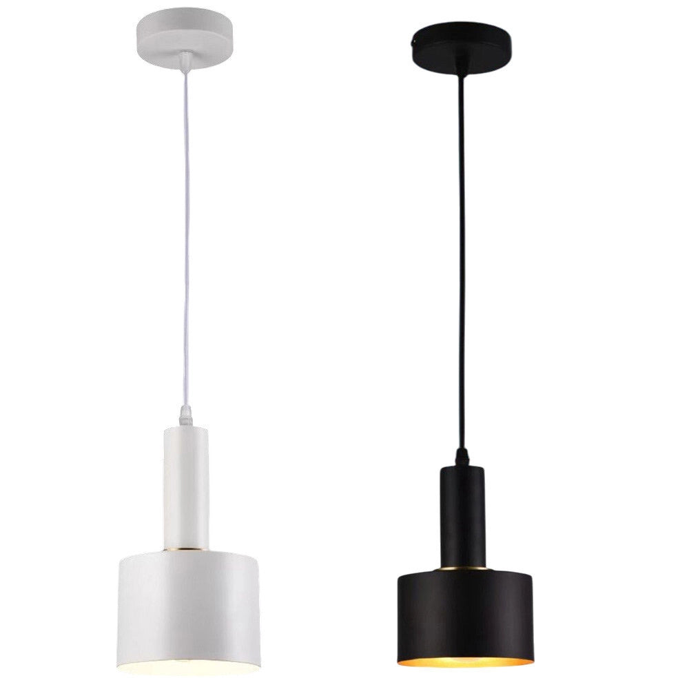 Trade Shop - Lampadario A Sospensione Soffitto E27 Lampada Pendente Minimal Per Cucina Isola Snack A22 -