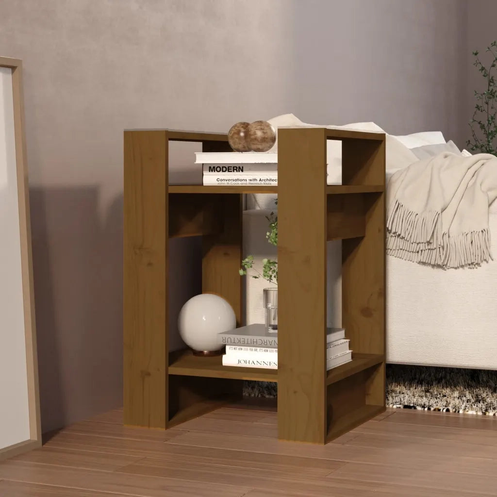 Libreria/Divisorio Ambrato 41x35x57 cm in Massello di Pino 813857