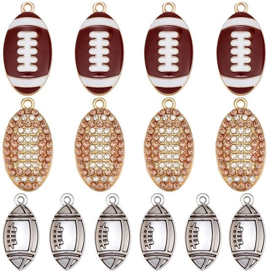 24 Pezzi di Charms per Gioielli da Fai da Te con tema Calcio