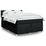 Giroletto a Molle con Materasso Nero 140x190 cm in Tessuto 3288178