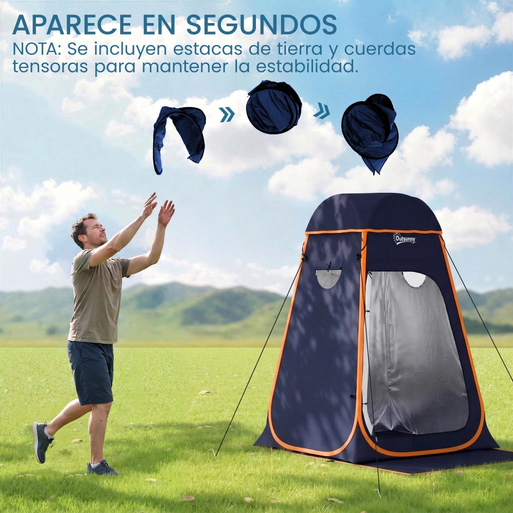 Tenda Pop-Up Istantanea Doccia Campeggio ¨C Xylo ¨C Portatile Impermeabile con Borsa Blu Scuro