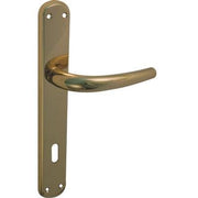 MANIGLIA TORINO OTTONE FORO PATENT - ZAMA OTTONE LUCIDO Q8 I.MM 70 CF=PZ 2- 1 confezioni