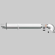 KIT SCARICO COASSIALE CON CURVA  60-100 - 1 pezzi - Idroweb