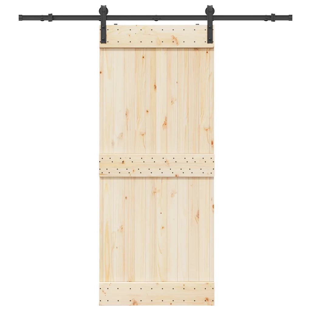 Kit di Binari per Porte Scorrevoli 183 cm Acciaio Nero 4009748