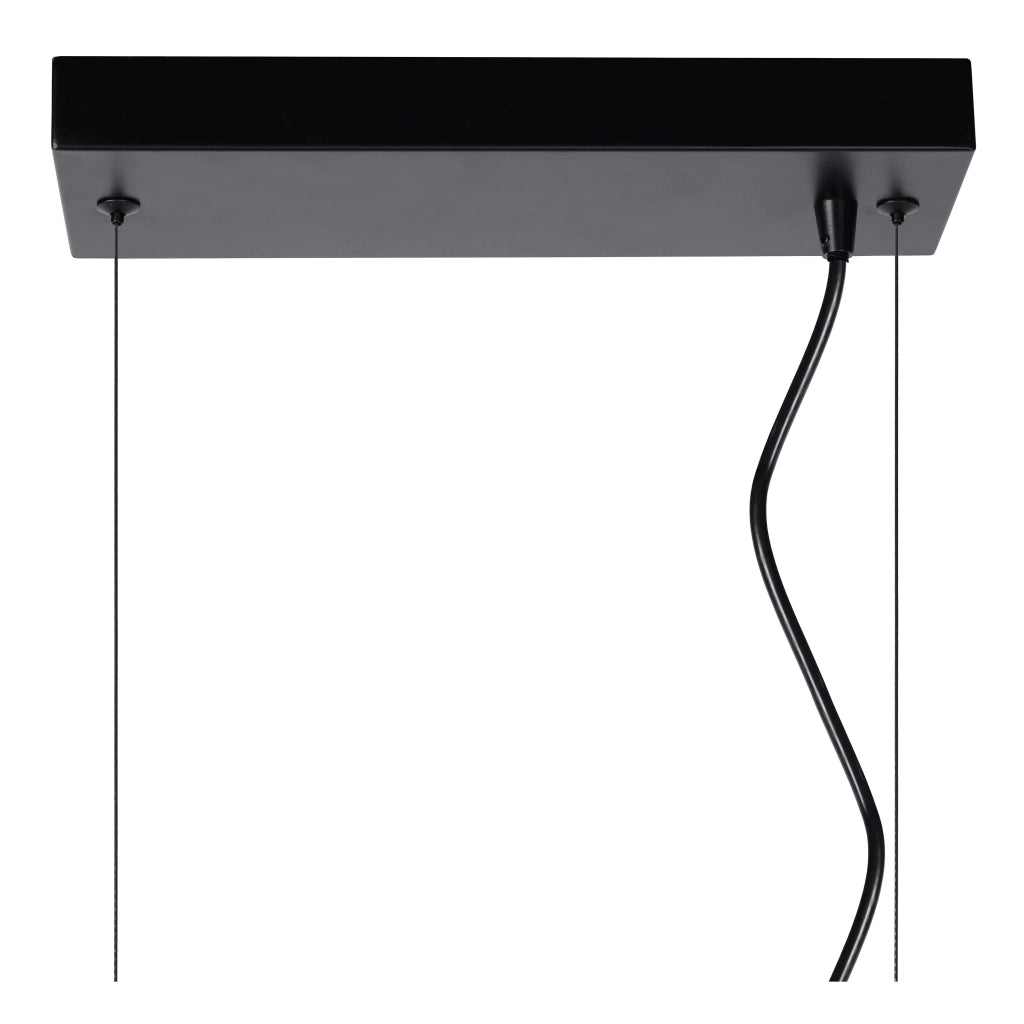 Lampada a sospensione nera Fabian 4xE27 80cm Lucide