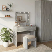 Tavolo da Trucco Grigio 83 x 40 x 70 cm Legno multistrato 865231
