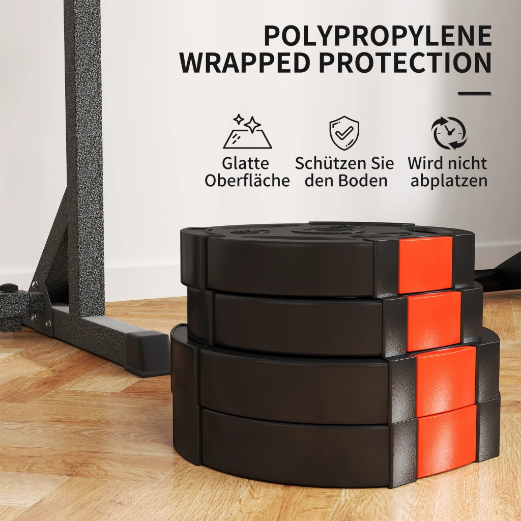 Set Pesi per Allenamento ¨C Minimal ¨C 2x10 kg e 2x5 kg, Nero