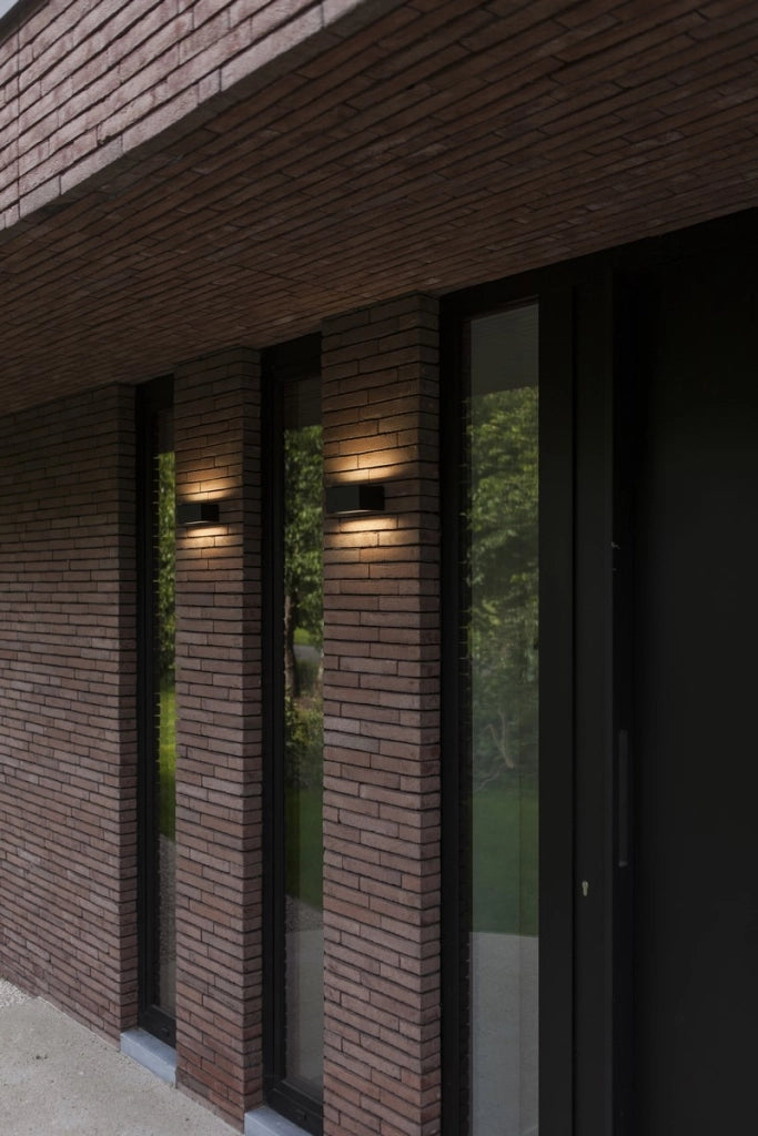 Applique da esterno LED GEMINI nera alluminio IP54