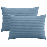 Federa 2 pcs HEERLEN Blu 50 x 75 cm corduroy 911647