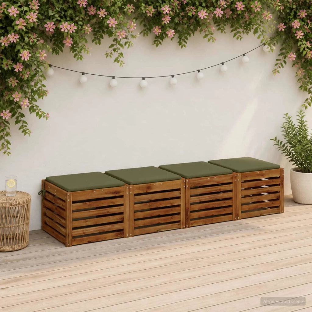 Cuscini per Sedia in 4 Pezzi SOEST 4 pz 100% Poliestere 944411
