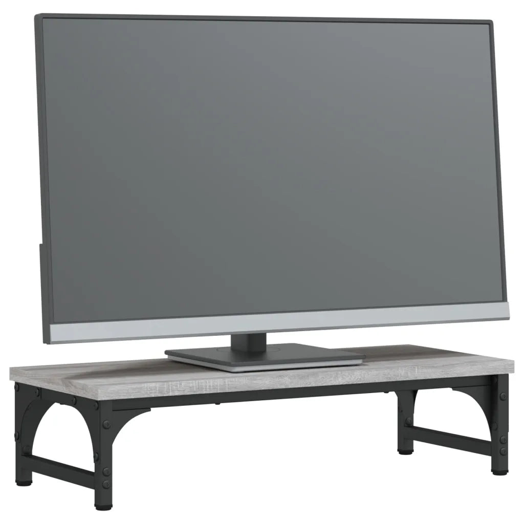 Supporto per Monitor Grigio Sonoma 55x23x14cm Legno Multistrato CFW9092510