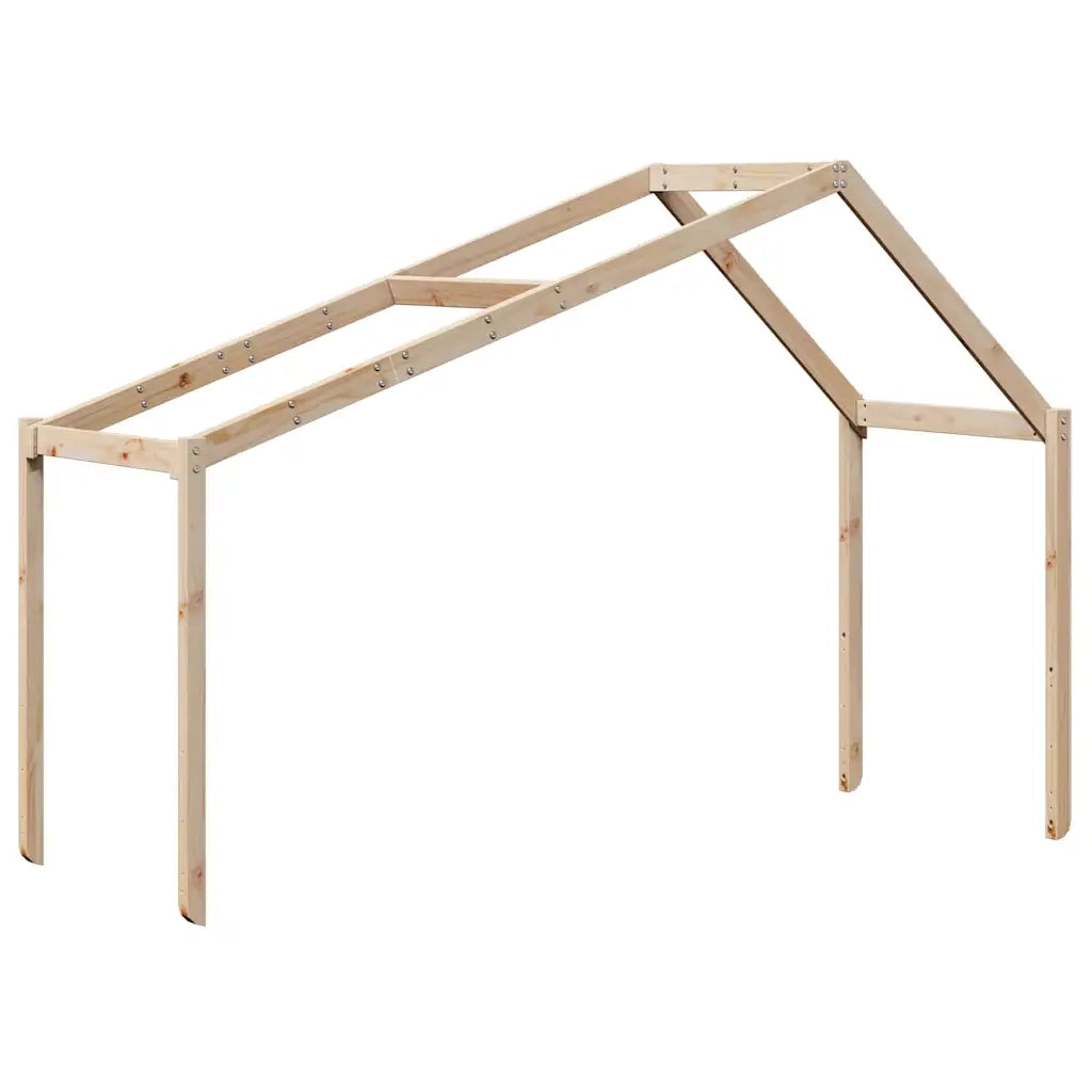 Tetto per Letto Bambini 213x95,5x144,5cm Legno Massello di Pino CFW4638007