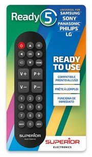 Superior Telecomando Ready 5 Universale (Samsung,LG,Panasonic,Sony)