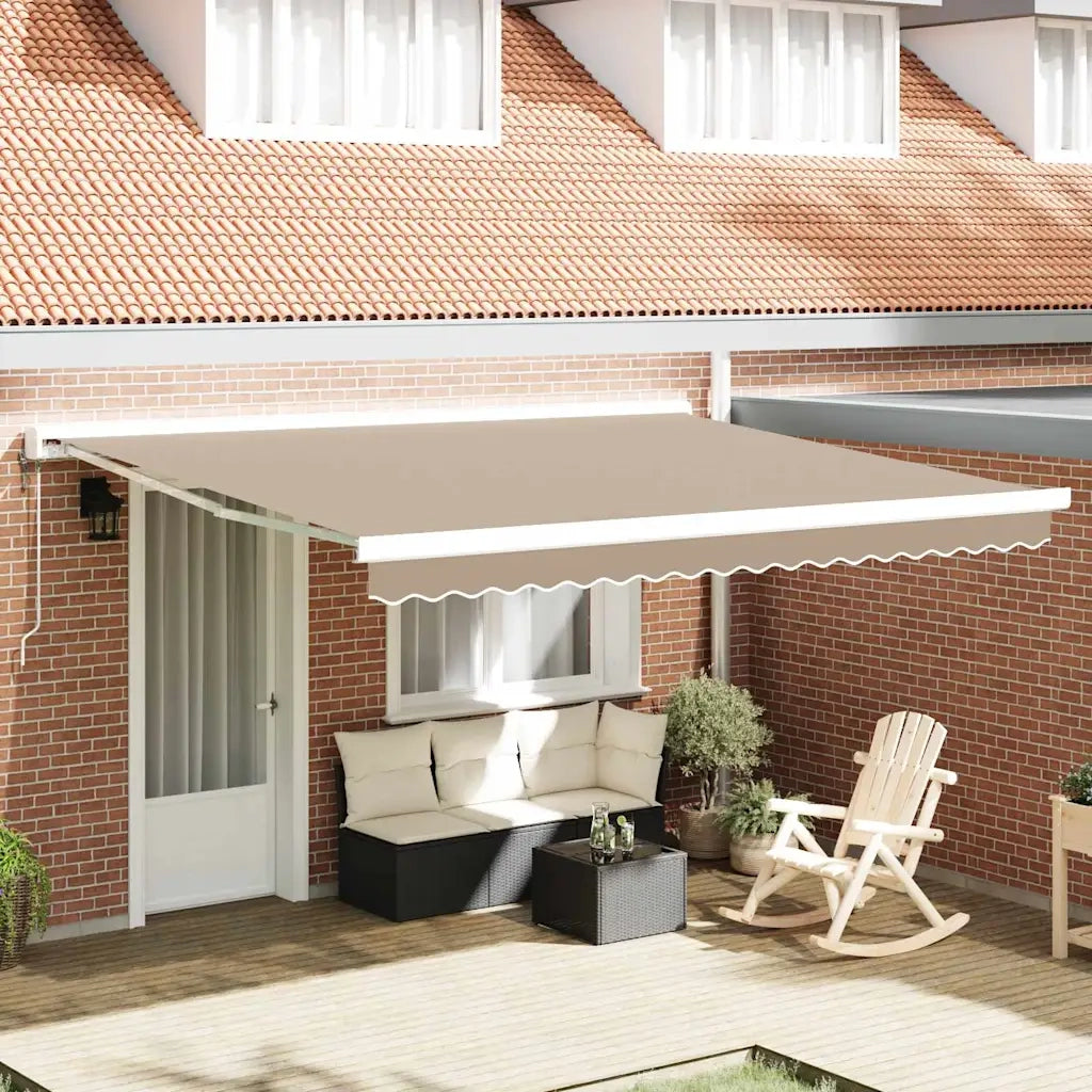 Telo di ricambio per tenda da sole Beige 380 x 345 cm 42000561