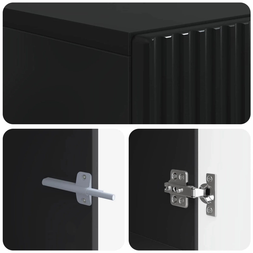 Mobile TV LED Nero Legno ingegnerizzato 896686