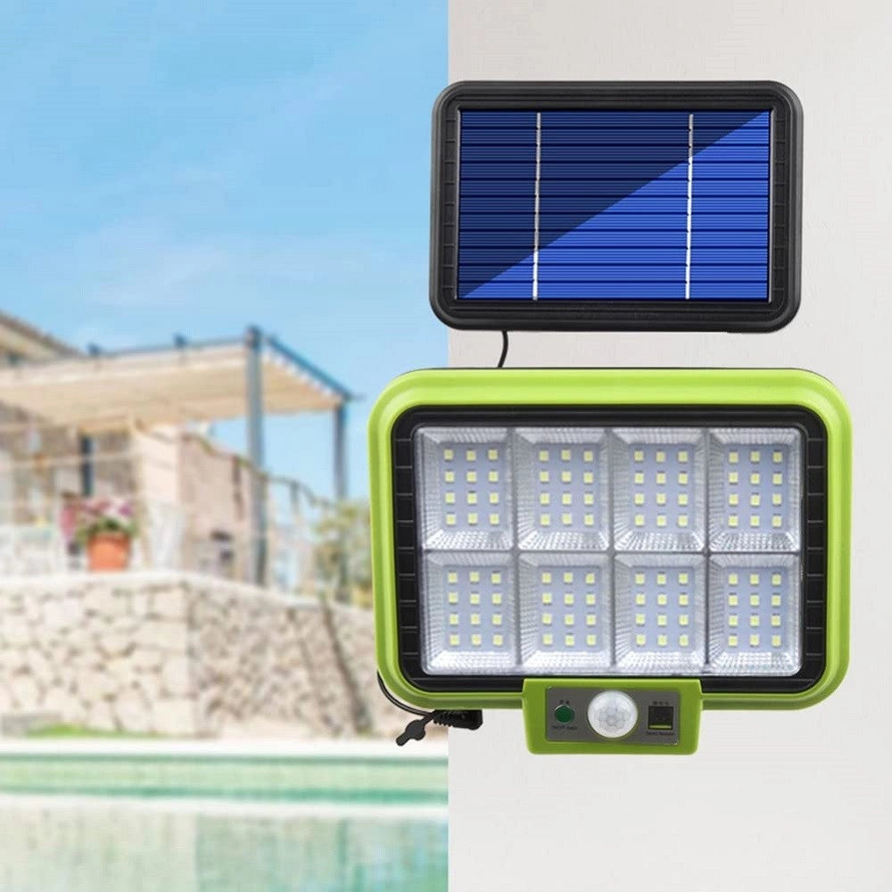 Trade Shop - Lampada A Energia Solare Sensore Movimento 3 Modalità Impermeabile Scale Giardino -
