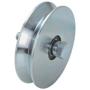 RUOTA CANCELLO A FISSARE GOLA V 407 COMBI  ZINCATA + DOPPIO CUSCINETTO MM 120