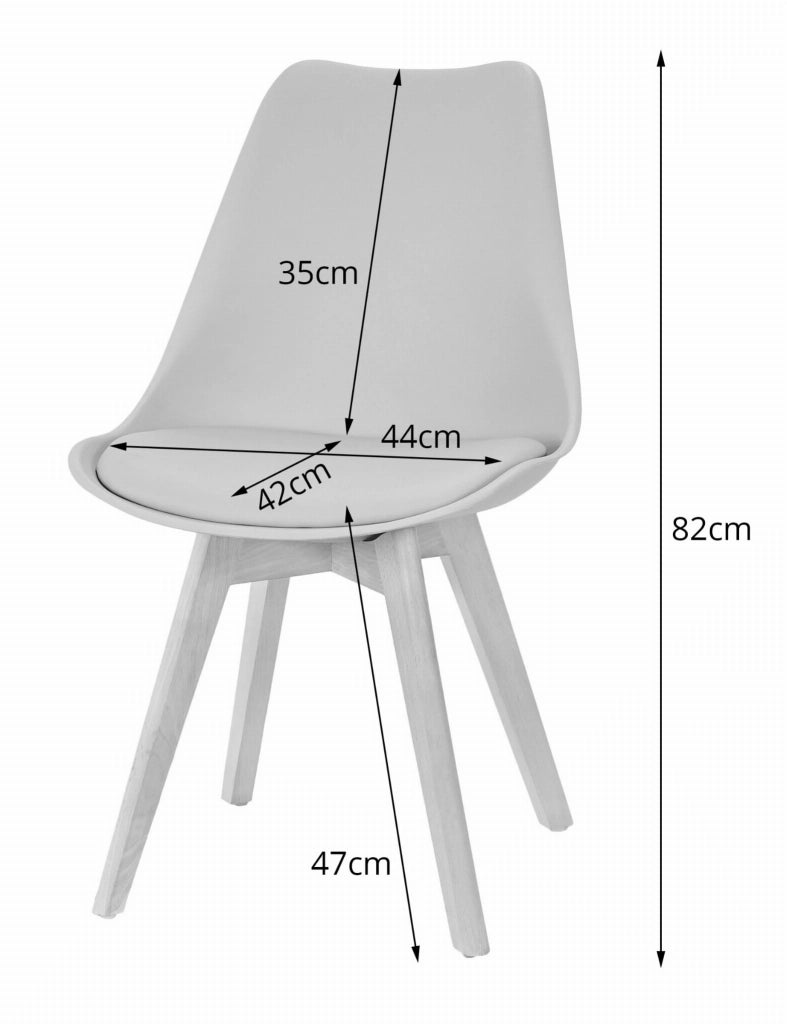Sedia Valora RIKX grigia dal design ergonomico per il soggiorno x4
