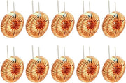 Induttore a spira magnetica, unico strato, avvolgimento a bobina, 100 uH, 20 A - Set da 10 pezzi