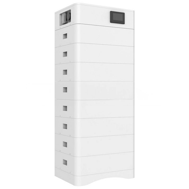 Kit 8 Moduli di Accumulo Impilabili Alta Tensione 40kWh LiFePO4 BMS Integrato, Inclusa Base e Box di Controllo, 100Ah, 409.6V, IP65, CEI 0-21 Garanzia 10 Anni SKU-120028