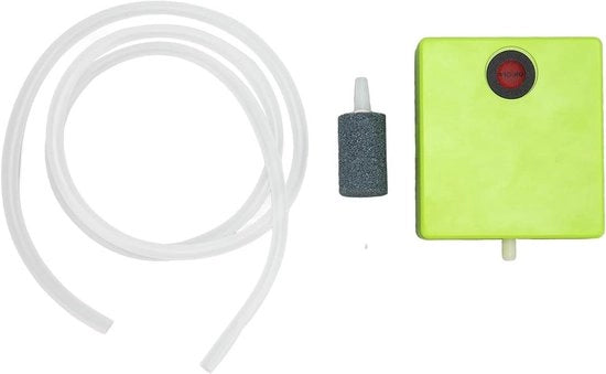 Mini pomp di ossigeno per acquari piccoli - Portatile e silenzioso - Grande capacità di flusso d'aria - Ossigenatore per acquari piccoli con capacità di 1-50 litri