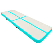 Tappetino Ginnastica Gonfiabile e Pompa 500x100x15cm PVC Verde CFW8593360