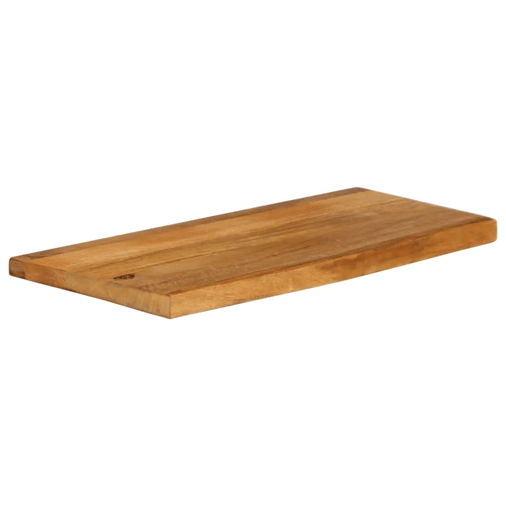 Piano Tavolo | Superficie Tavolo | Piano Scrivania Bordi Vivi 90x20x3,8 cm in Legno Massello di Mango