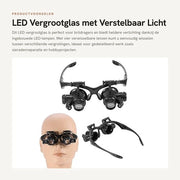 Vergrootglas LED con Luce Adattabile e Lenti Interchangeabili