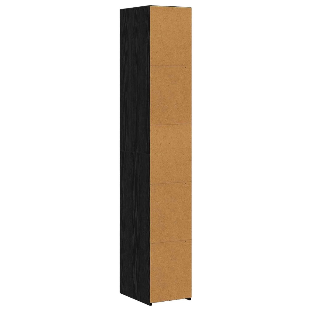 Credenza Rovere Nero 30 x 41 x 185 cm Legno ingegnerizzato 8010945
