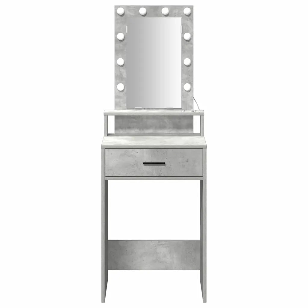 Toeletta | Tavolo da Trucco Grigio 50 x 41 x 140 cm Legno multistrato