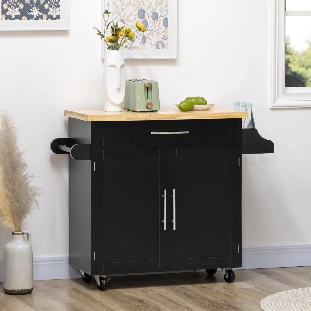 Carrello da Cucina con Piano di Lavoro e Portaspezie ¨C MINIMAL ¨C 109x40x89 cm