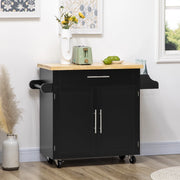 Carrello da Cucina con Piano di Lavoro e Portaspezie ¨C MINIMAL ¨C 109x40x89 cm