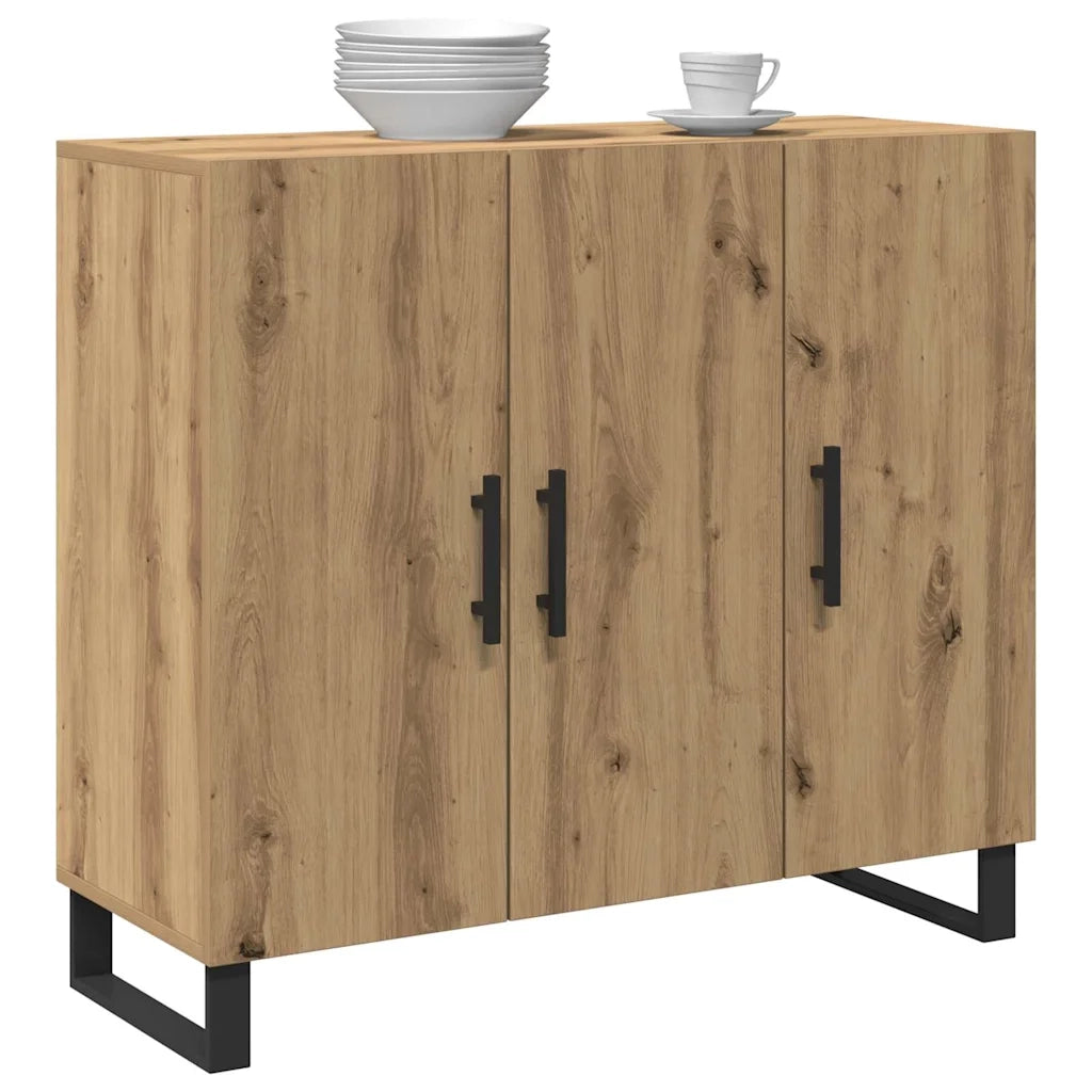Credenza Rovere artigianale 90 x 34 x 80 cm Legno multistrato 862954
