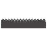 Bordure per prato 20 pz Nero 103 x 0,05 x 22 cm Acciaio CFW8320587