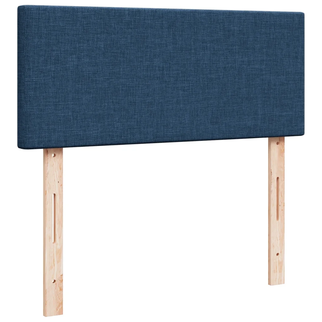 Giroletto a Molle con Materasso Blu 120x200 cm in Tessuto