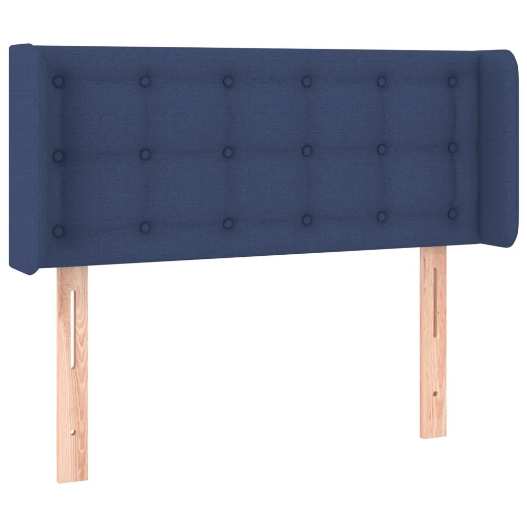 Testiera ad Orecchio Blu 103x16x78/88cm in Tessuto 3119198