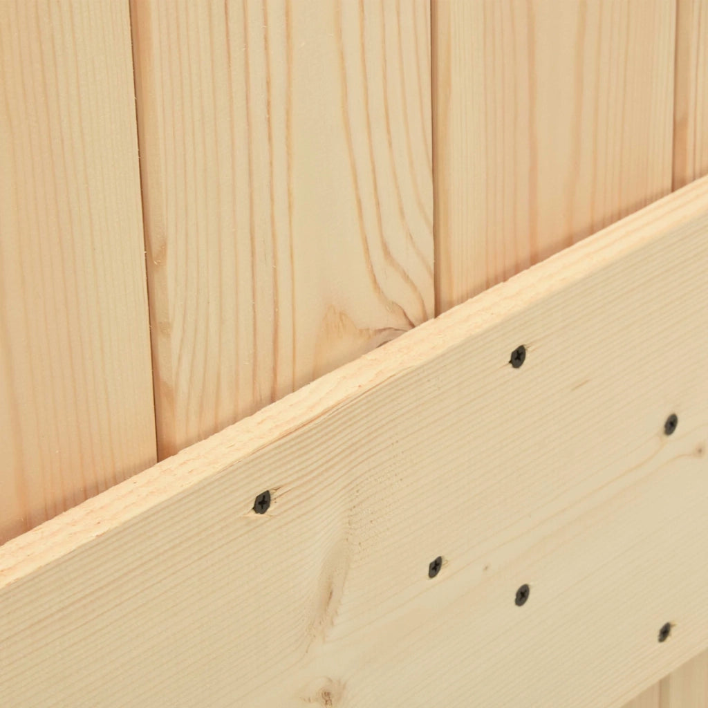 Porta scorrevole Naturale e Bianco 100 x 210 cm 3445193