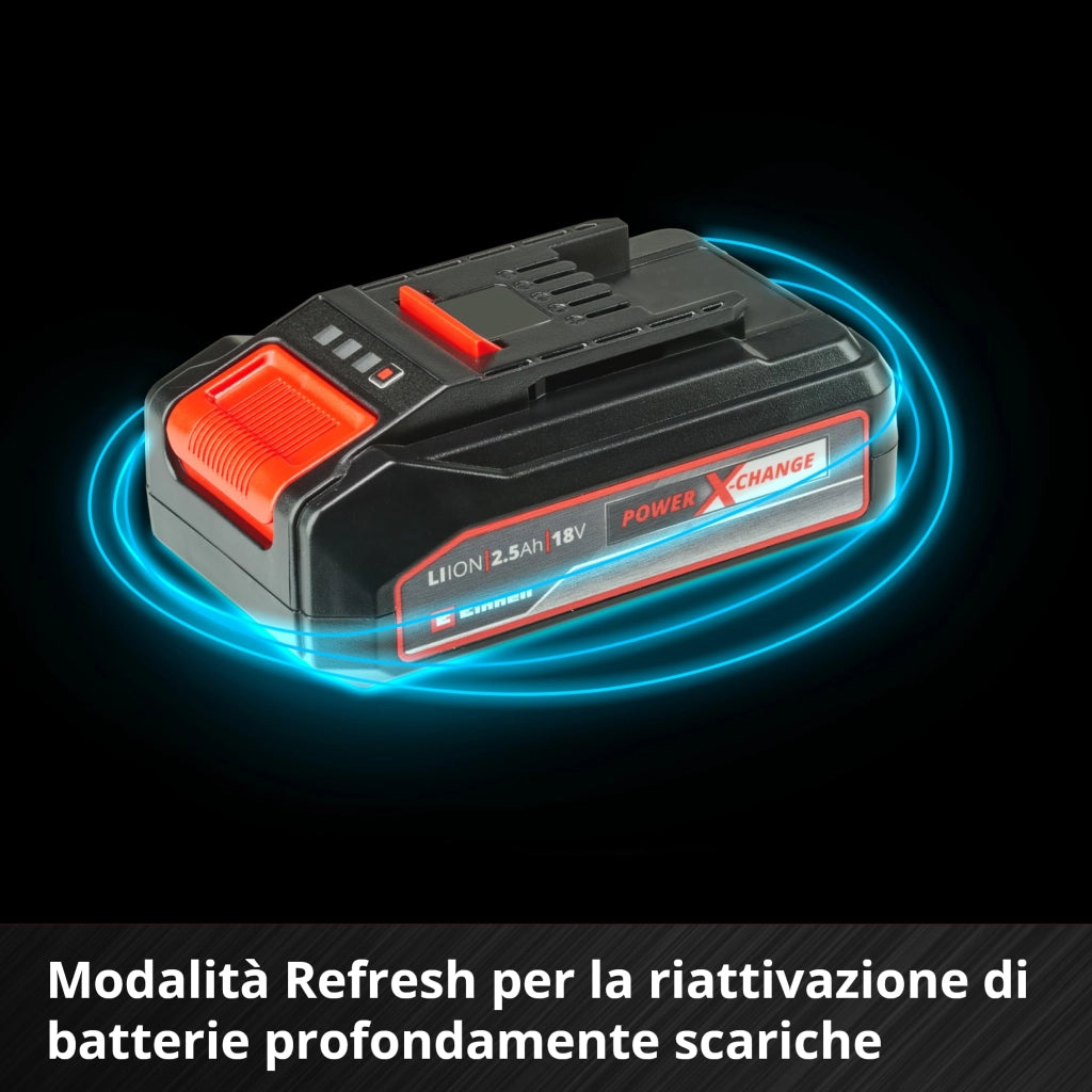 Kit Energia Litio Xchange Einhell Volt 18 Ah 2,5 con Caricabatteria
