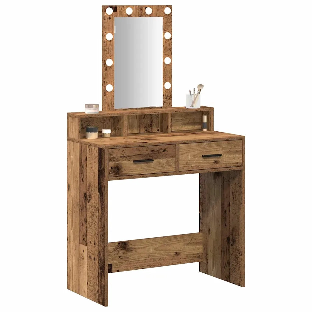 Toeletta | Tavolo da Trucco Marrone 79 x 41 x 140 cm Legno multistrato