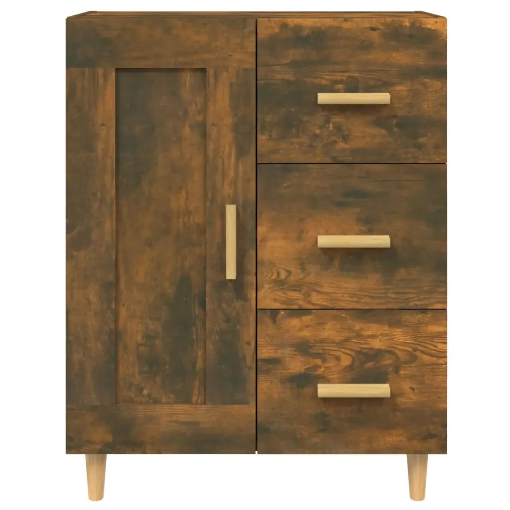 Credenza-Buffet-Armadio da cucina Rovere Fumo 69,5x34x90 cm in Legno Multistrato 326482